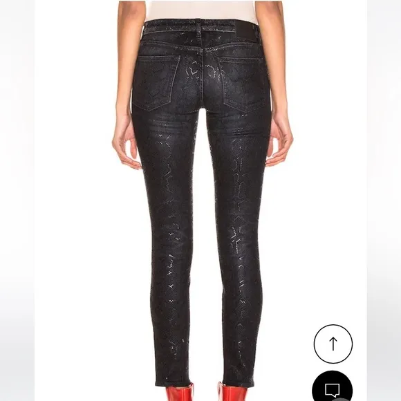 R13 Reptile Allison Skinny Jeans