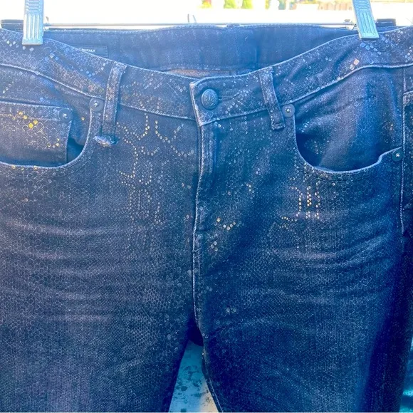 R13 Reptile Allison Skinny Jeans