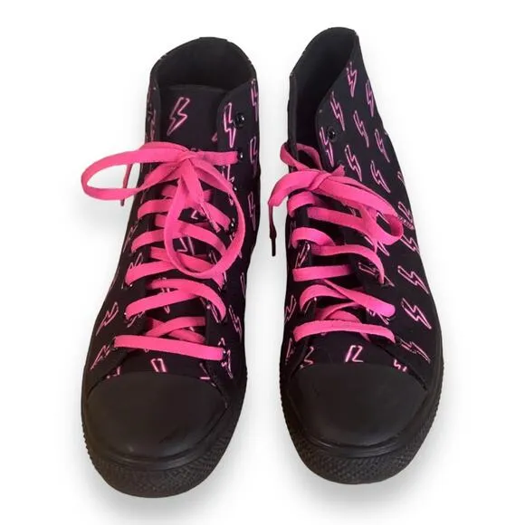 RAAD Black Pink Lightning High Top Sneakers Men's Size 11