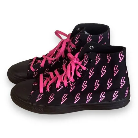 RAAD Black Pink Lightning High Top Sneakers Men's Size 11