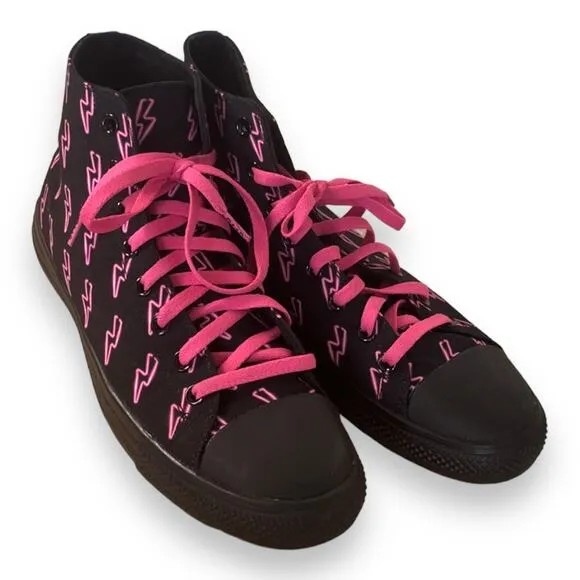 RAAD Black Pink Lightning High Top Sneakers Men's Size 11