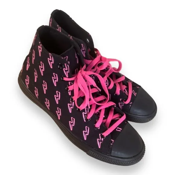 RAAD Black Pink Lightning High Top Sneakers Men's Size 11