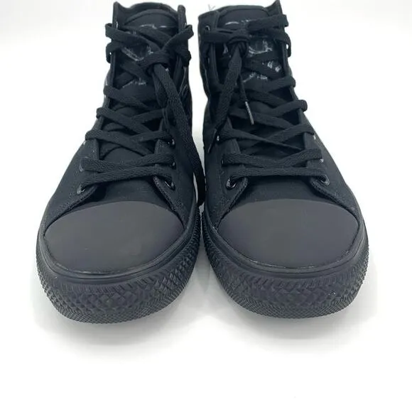 RAAD Shop Black High Top Canvas Sneaker Skull Ride or Die Graphic Men’s Size 14M