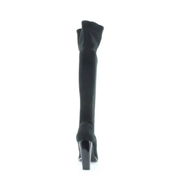 Rachel Zoe Layla stretch suede/ calf boots