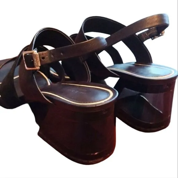 Rag &amp; Bone &quot;Reese&quot; Leather &amp; Suede Strappy City Sandal, Size 41 EU, Black