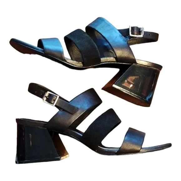 Rag &amp; Bone &quot;Reese&quot; Leather &amp; Suede Strappy City Sandal, Size 41 EU, Black