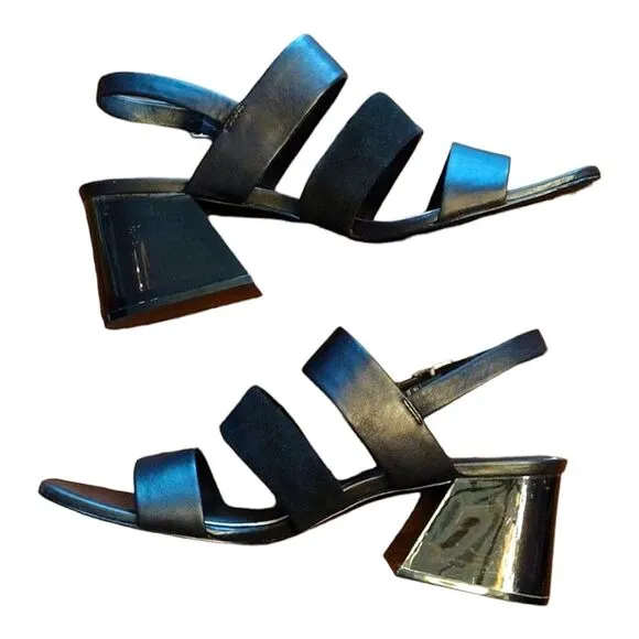 Rag &amp; Bone &quot;Reese&quot; Leather &amp; Suede Strappy City Sandal, Size 41 EU, Black