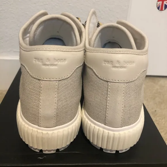 Rag &amp; Bone Army Hiker Low Linen Sneakers In ECRU. New In Box! Sz 8