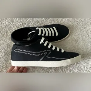 RAG &amp; BONE Black Canvas Court Sneaker size 39