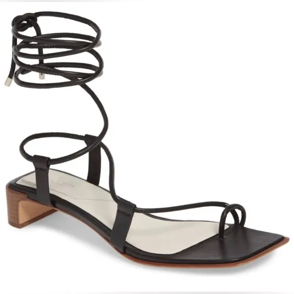 Rag &amp; Bone Cindy Tie strappy sandals Black size 37 $395