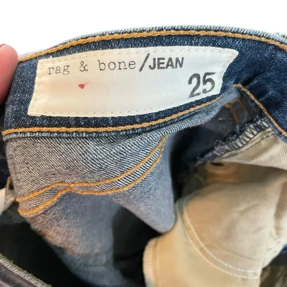rag &amp; bone Dre Slim Boyfriend Jeans Keiko Wash Size 25