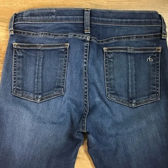 RAG &amp; Bone Jeans Size 29 Bedford Skinny Stretchy Denim Dark Blue **READ**