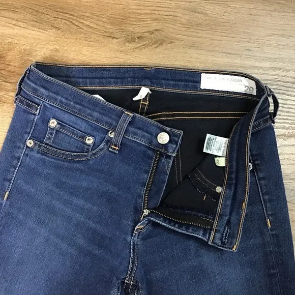 RAG &amp; Bone Jeans Size 29 Bedford Skinny Stretchy Denim Dark Blue **READ**