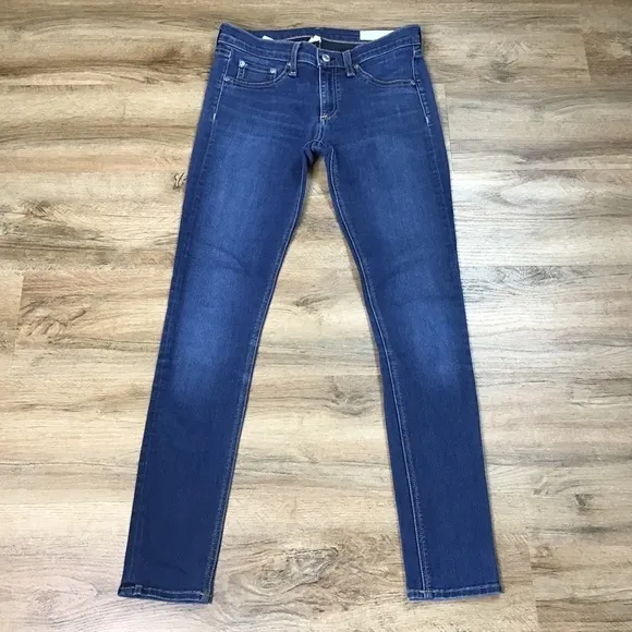 RAG &amp; Bone Jeans Size 29 Bedford Skinny Stretchy Denim Dark Blue **READ**
