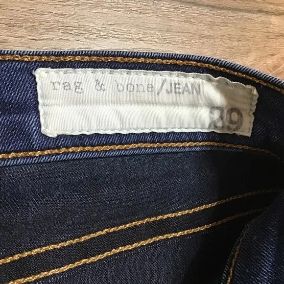 RAG &amp; Bone Jeans Size 29 Bedford Skinny Stretchy Denim Dark Blue **READ**