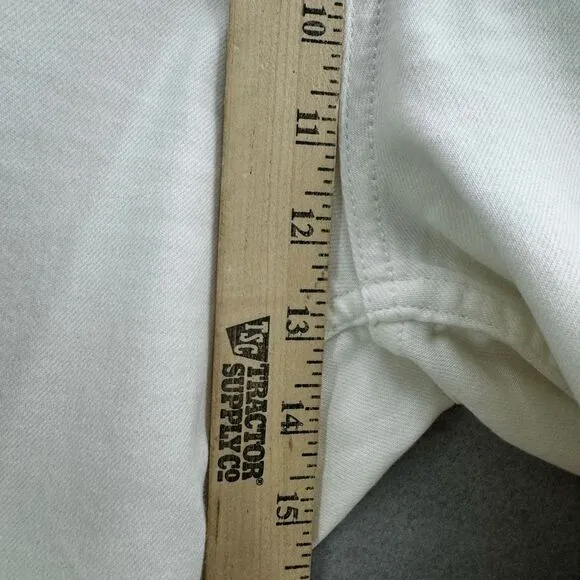 Rag &amp; Bone Nina High-Rise Ankle Cigarette Leg Jean Optic White Size 31