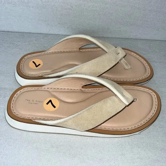 rag‎ &amp; bone Parker Thong Leather Sandals Flip Flops