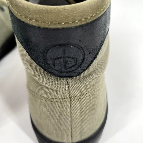 Rag &amp; Bone Standard Issue Womens Army High Top Sneakers Green Lace Up Sz 41/10