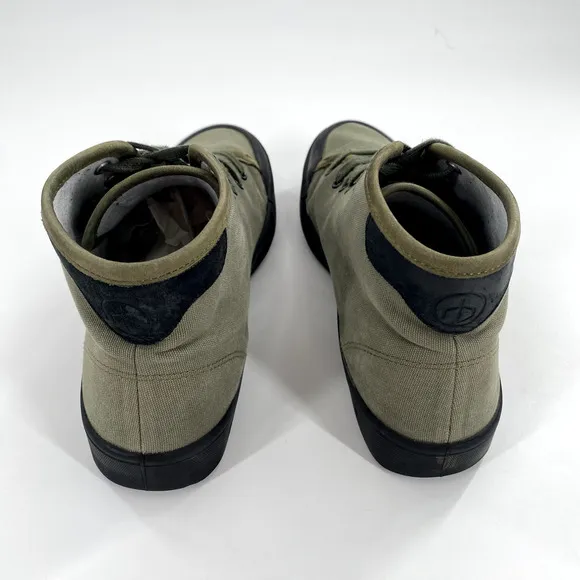 Rag &amp; Bone Standard Issue Womens Army High Top Sneakers Green Lace Up Sz 41/10