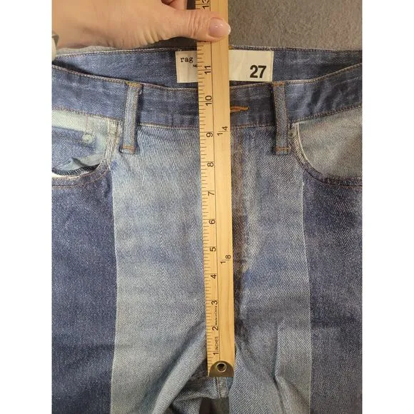 Rag &amp; Bone Stretch Miramar Nina Cigarette Jean Pants Bryon Wash Size 27 NWOT