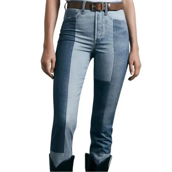 Rag &amp; Bone Stretch Miramar Nina Cigarette Jean Pants Bryon Wash Size 27 NWOT
