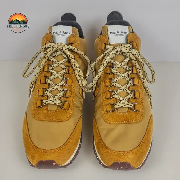 RAG &amp; BONE Suede &amp; Recycled Shell High-Top Chunky Sneakers Women US 8.5 EU 39.5