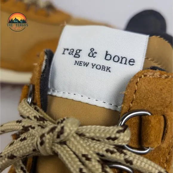 RAG &amp; BONE Suede &amp; Recycled Shell High-Top Chunky Sneakers Women US 8.5 EU 39.5