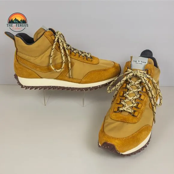 RAG &amp; BONE Suede &amp; Recycled Shell High-Top Chunky Sneakers Women US 8.5 EU 39.5