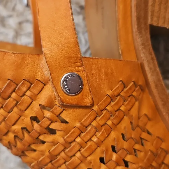 Rag &amp; Bone Wyatt Woven Leather Sandals Size 36.5