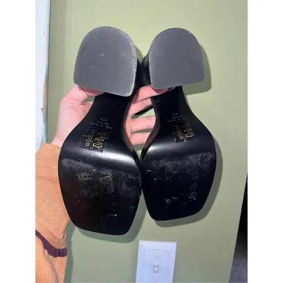 rag &amp; bone Matrix Sandals platform Strappy Leather US SZ 7.5