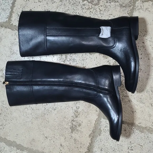 Ralph Lauren Berdie Black Riding Boots Size 5B