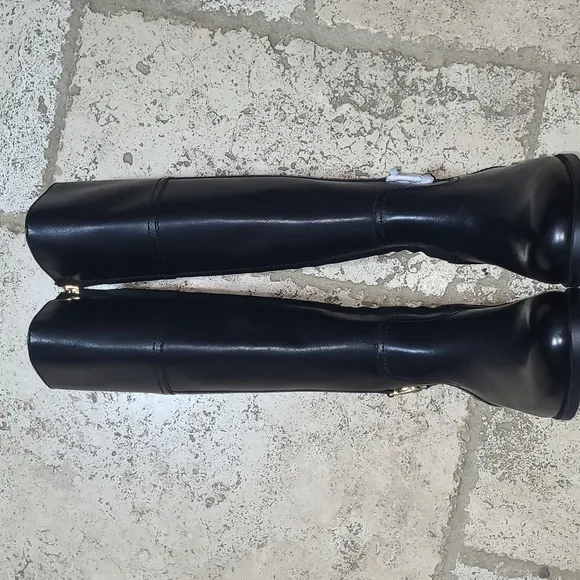 Ralph Lauren Berdie Black Riding Boots Size 5B