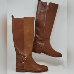 Ralph Lauren Blayke Buckled Riding Boots Brown Saddle Tan Women's Size 5 New