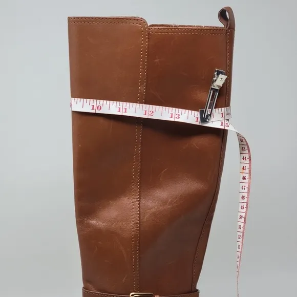 Ralph Lauren Blayke Buckled Riding Boots Brown Saddle Tan Women's Size 5 New