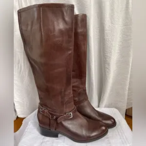 Ralph Lauren Marion Brown Leather Riding Boots 7.5