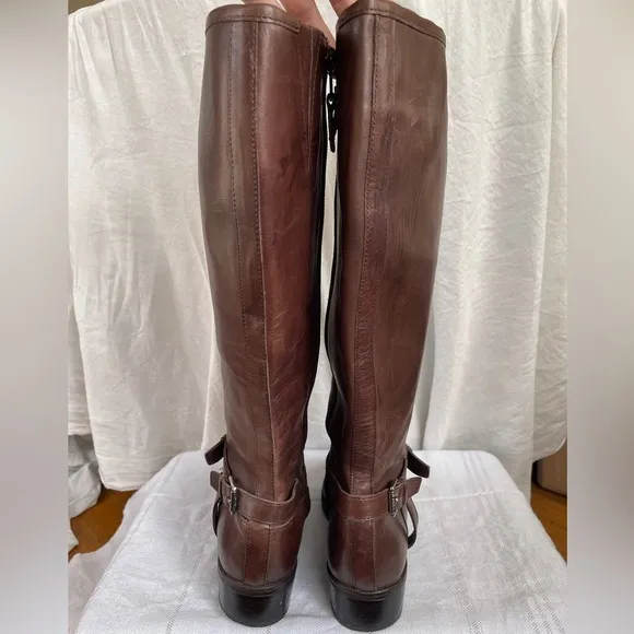 Ralph Lauren Marion Brown Leather Riding Boots 7.5