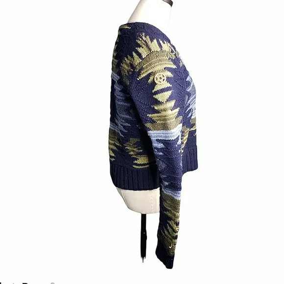 Ralph Lauren Polo Jeans Company Aztec Southwest Gorpcore Native Open Cardigan M