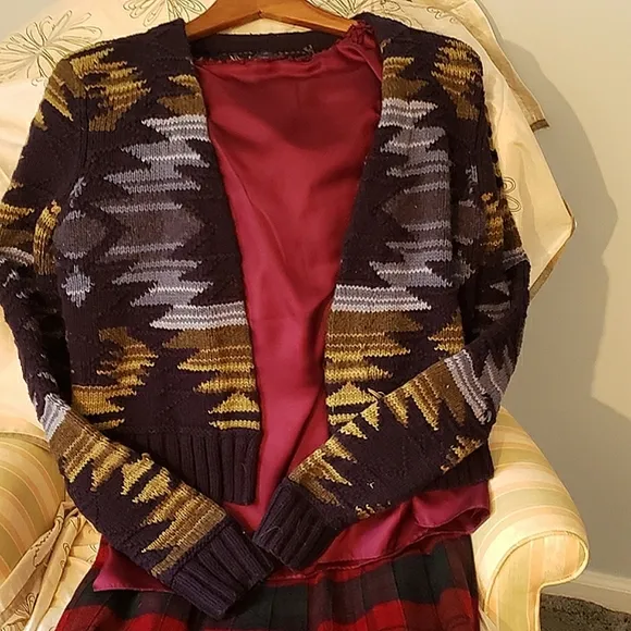 Ralph Lauren Polo Jeans Company Aztec Southwest Gorpcore Native Open Cardigan M