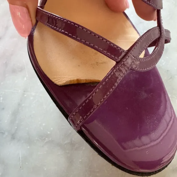 ✨RARE - Christian Louboutin Women's Purple Strappy Sandals 4.5in Sz 39.5✨