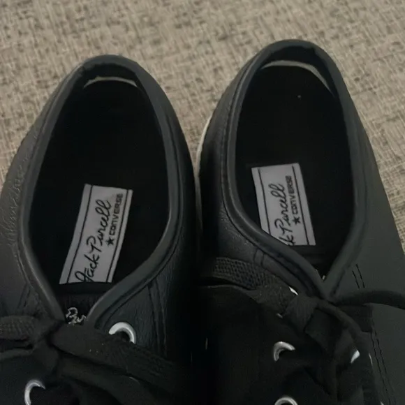 RARE Converse Jack Purcell Jenkem BlackLeather Sneakers Skateboarding Size 8