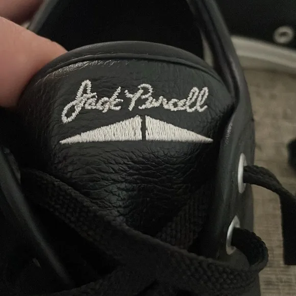 RARE Converse Jack Purcell Jenkem BlackLeather Sneakers Skateboarding Size 8