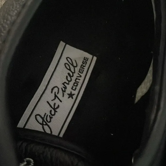 RARE Converse Jack Purcell Jenkem BlackLeather Sneakers Skateboarding Size 8