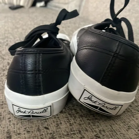 RARE Converse Jack Purcell Jenkem BlackLeather Sneakers Skateboarding Size 8