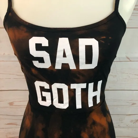 Rare Killstar 90’s Y2K Sad Goth Jersey Tie Dye Sundress