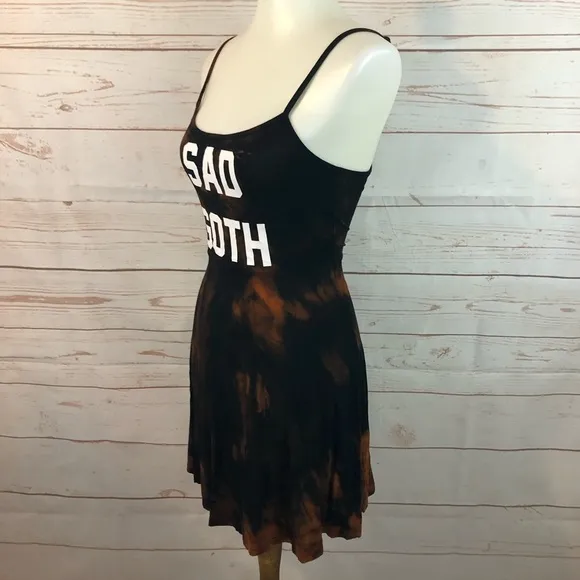 Rare Killstar 90’s Y2K Sad Goth Jersey Tie Dye Sundress