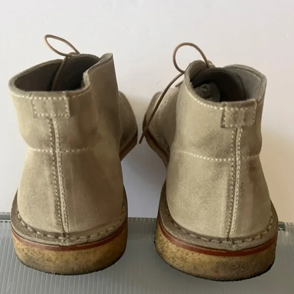 Rare Miu Miu Menswear Desert Boot - Light Tan Suede, Size