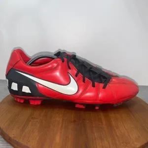 Rare Nike Men’s 13 Total 90 Shoot III 3 FG 385402-611 Red Football Soccer Boots