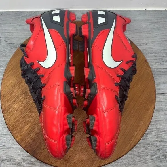 Rare Nike Men’s 13 Total 90 Shoot III 3 FG 385402-611 Red Football Soccer Boots