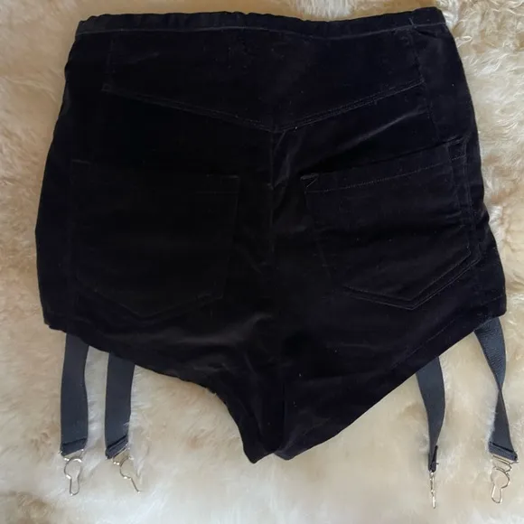 Rare UNIF Velvet Garter Shorts — Archived — Size S — Perfect Condition