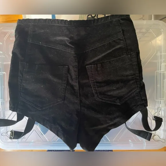 Rare UNIF Velvet Garter Shorts — Archived — Size S — Perfect Condition
